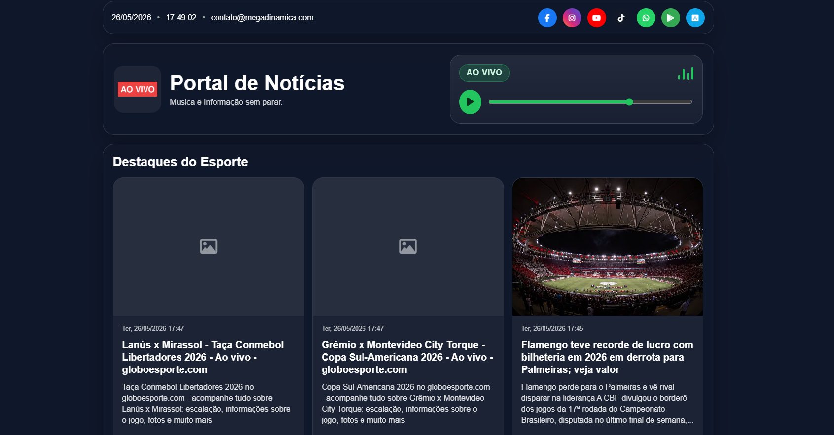 📰 Portal de Notícias Automático